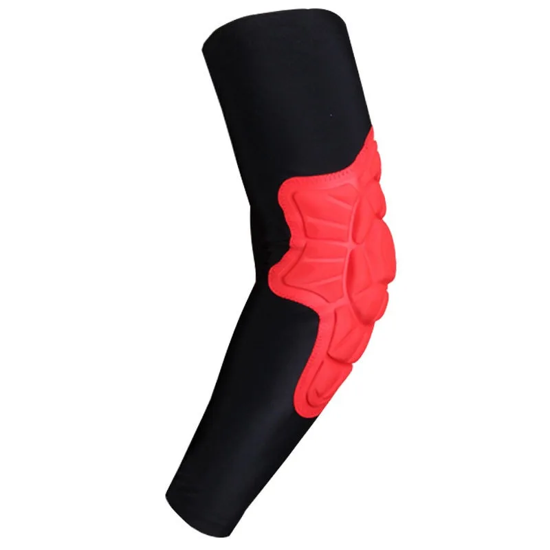 Дышащий локоть Brace защитные накладки сжатия Мягкий рукав Поддержка протектор для Скейтбординг Баскетбол верховой езды - Цвет: S red