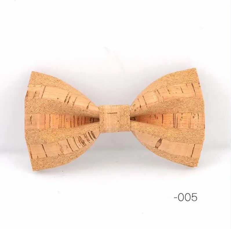 05 Ricnais дизайн Corkwood галстуки-бабочки для мужчин свадебные галстуки аксессуары Новинка ручной работы твердая хорошая деревянная бабочка галстук - Цвет: 05