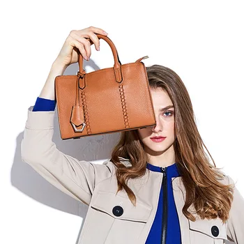 

2018 Winter Real Cowhide Genuine Leather Handbag Purses Small Vintage Shoulder Messenger Crossbody Bags for Women Shopping Tote