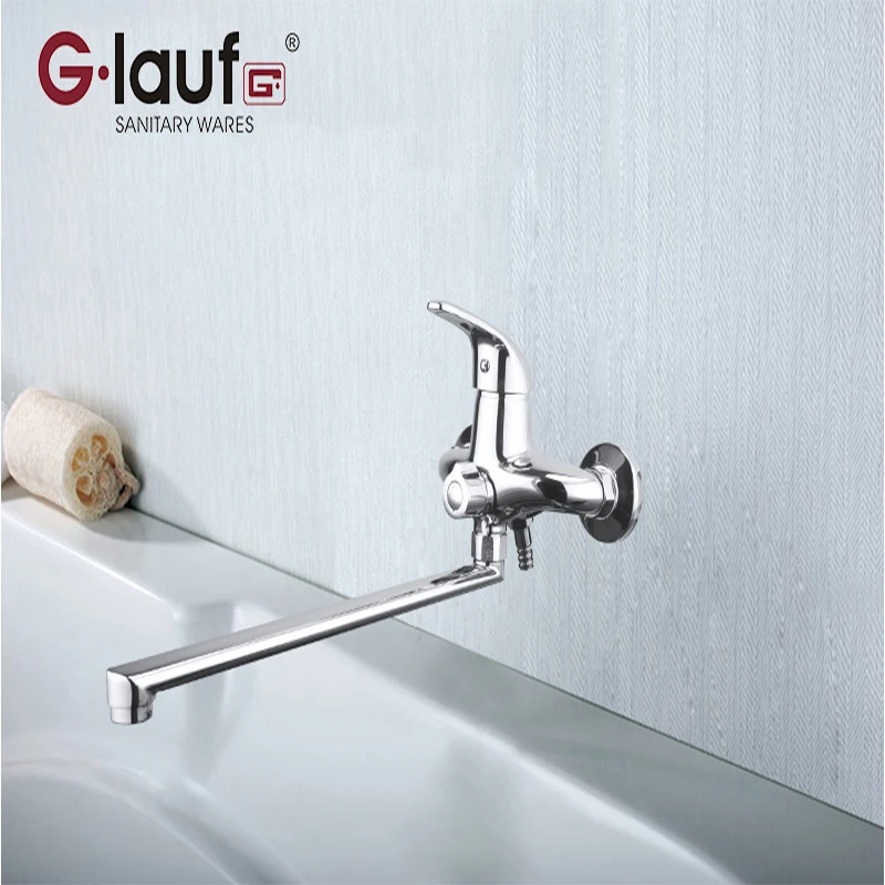 

Glauf Russia KLO7-A149 35cm Steel Ceramic Plate Spool Single Handle Hot&Cold Water Wall Mounted Contemporary Bathroom Faucets