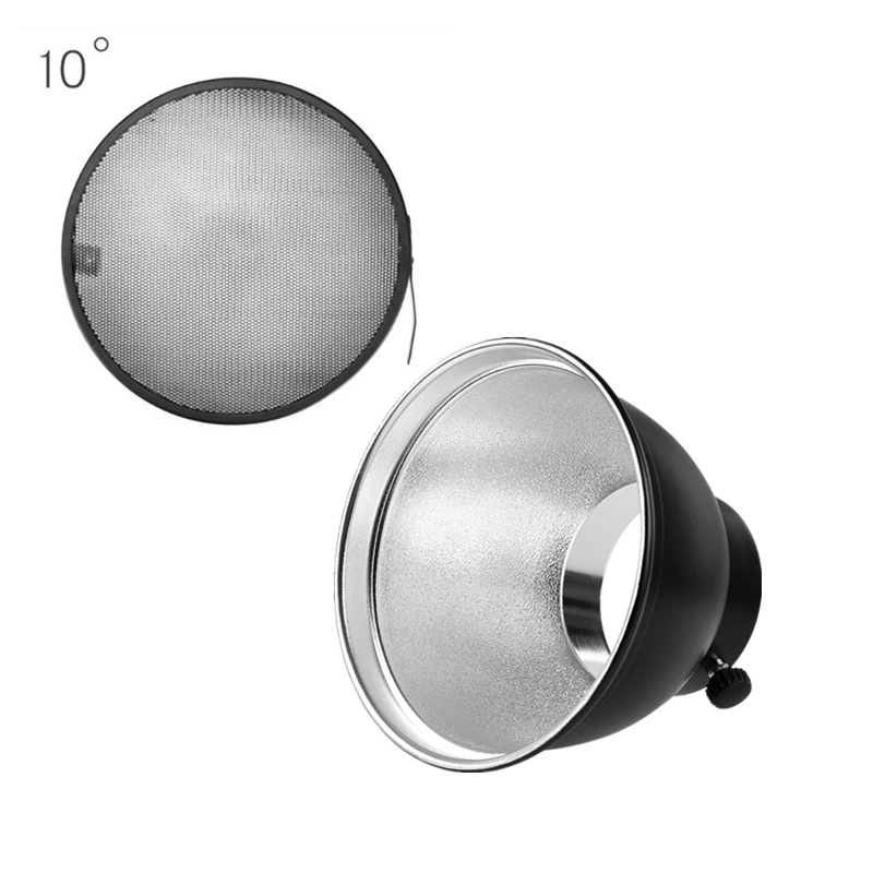 ANDOER 7in Estándar Reflector Difusor Lámpara Plato con Rejilla panal de 60