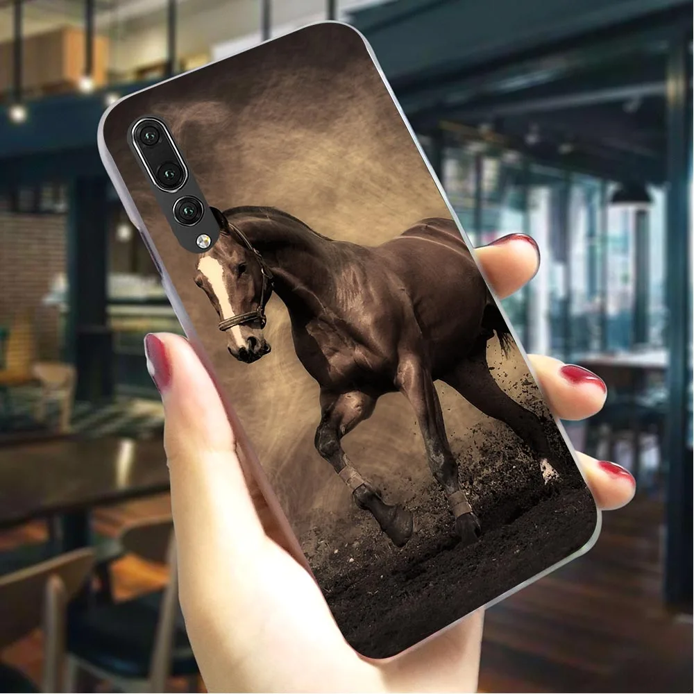 

Running Horse Hard Case for Huawei P Smart 2018 Pattern Phone Cover for Huawei P8 Lite 2017 P9 Lite 2016 P10 Lite P20 Pro