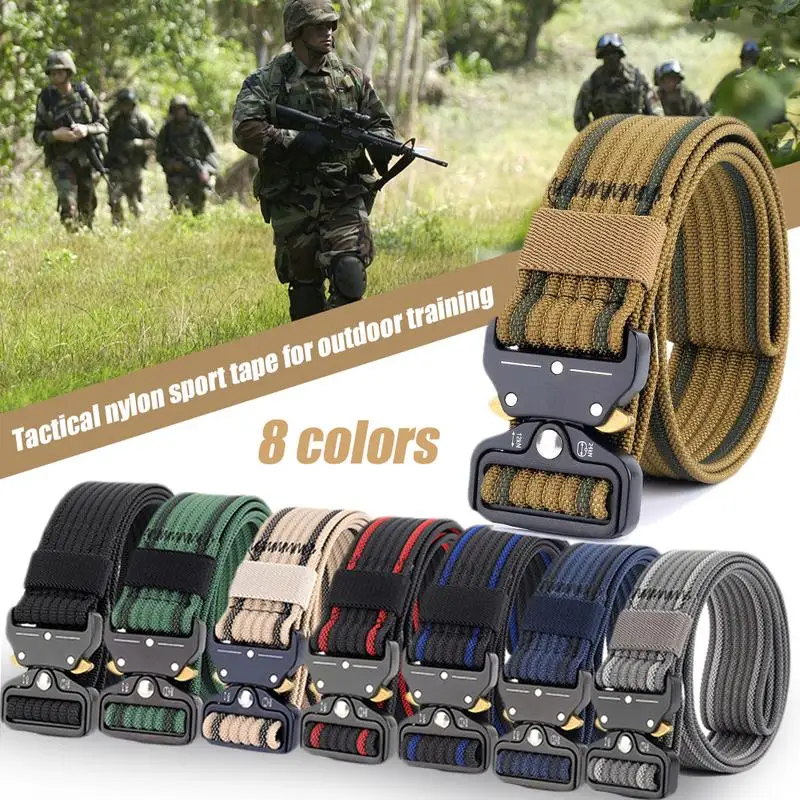 

New Style Top-quality Tactical Military Belt Men's Outdoor Sports Belt Thick Tactical Belt Waist Support