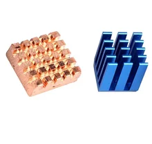1 Sets Aluminium Copper Heatsink set for ALL Raspberry Pi Models 3 2 B+ (Set contains one Aluminium and one Copper heatsinks)
