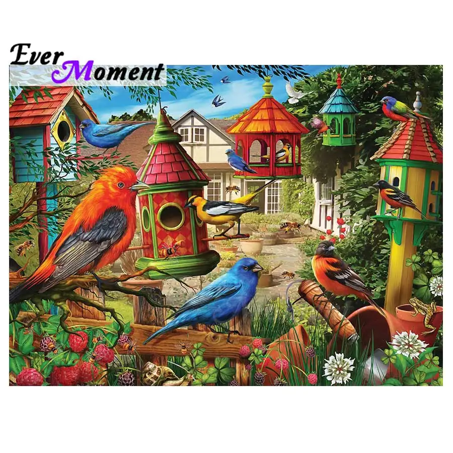 Ever Moment Diamond Painting Bird Full Square Drill Picture Of