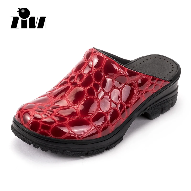 

ZIVA New Style Female Shoes Genuine Cow Leather Casual Shoes 2018 Summer Woman Shoes Wedges Breathable Daily Slipper