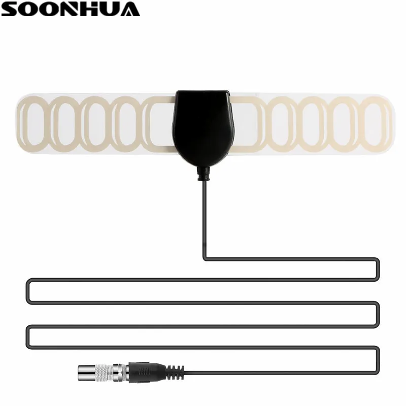 SOONHUA 20dBi усиление DVB T2 HD цифровая ТВ антенна 25 Миля Диапазон комнатная HDTV кабель