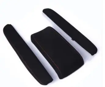 Leather font b Car b font Console Armrest Box Sleeve Cover Pad Center font b Storage