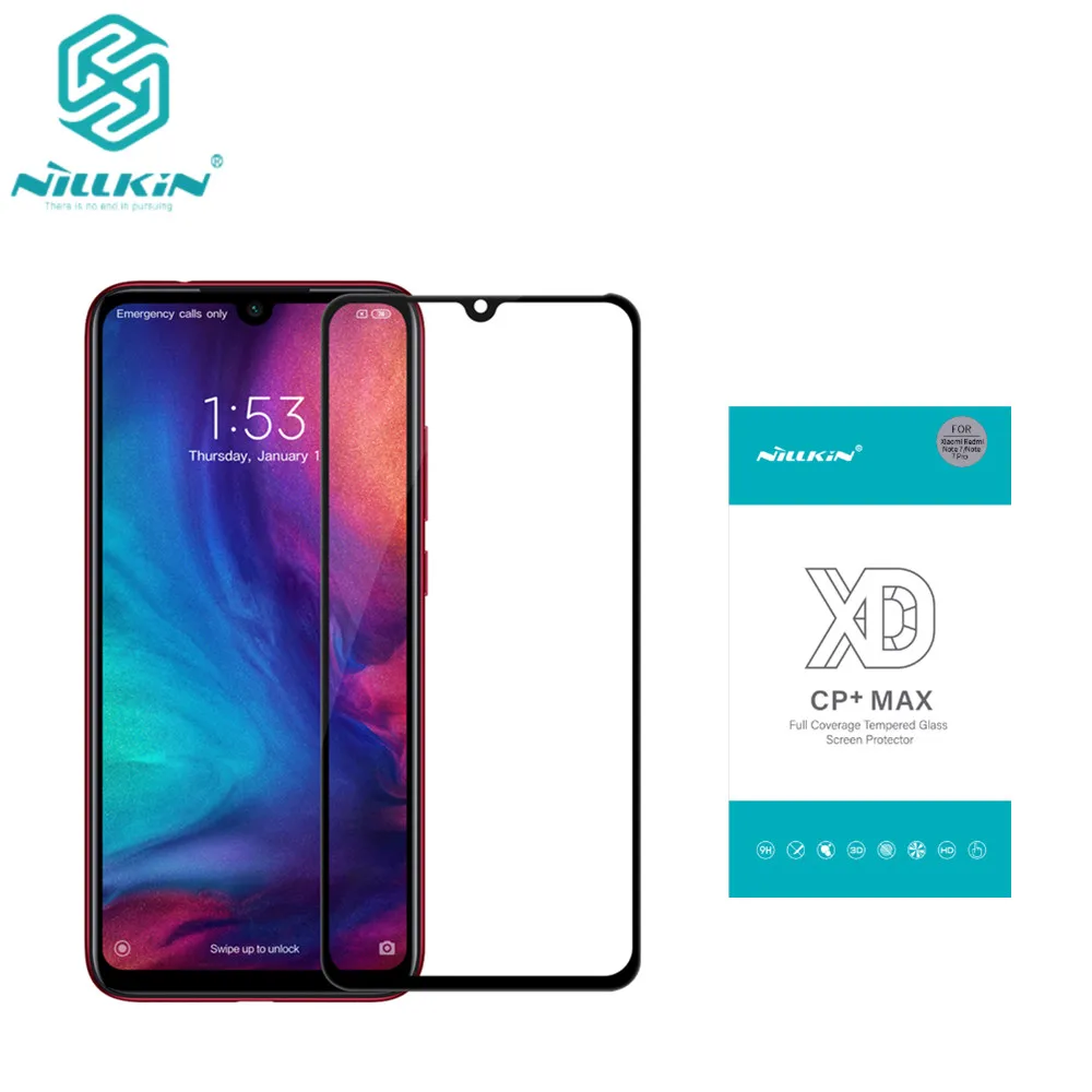 Для Xiaomi Redmi Note 7 стекло Nillkin XD CP + MAX антибликовое защитное закаленное для pro |