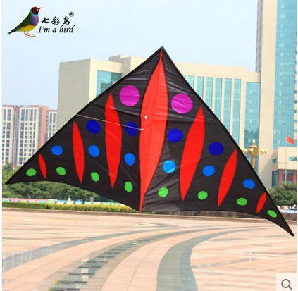 

Free Shipping Outdoor Sports NEW 265cm Power Trangle Kite / Delta Kites With Handle and Line Good Flying Factory Direct Sale