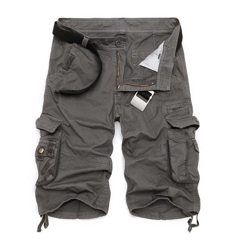 Günstige Mens Military Cargo Shorts 2020 Marke Neue Armee Camouflage Taktische Shorts Männer Baumwolle Lose Arbeit Beiläufige Kurze Hosen Plus Größe