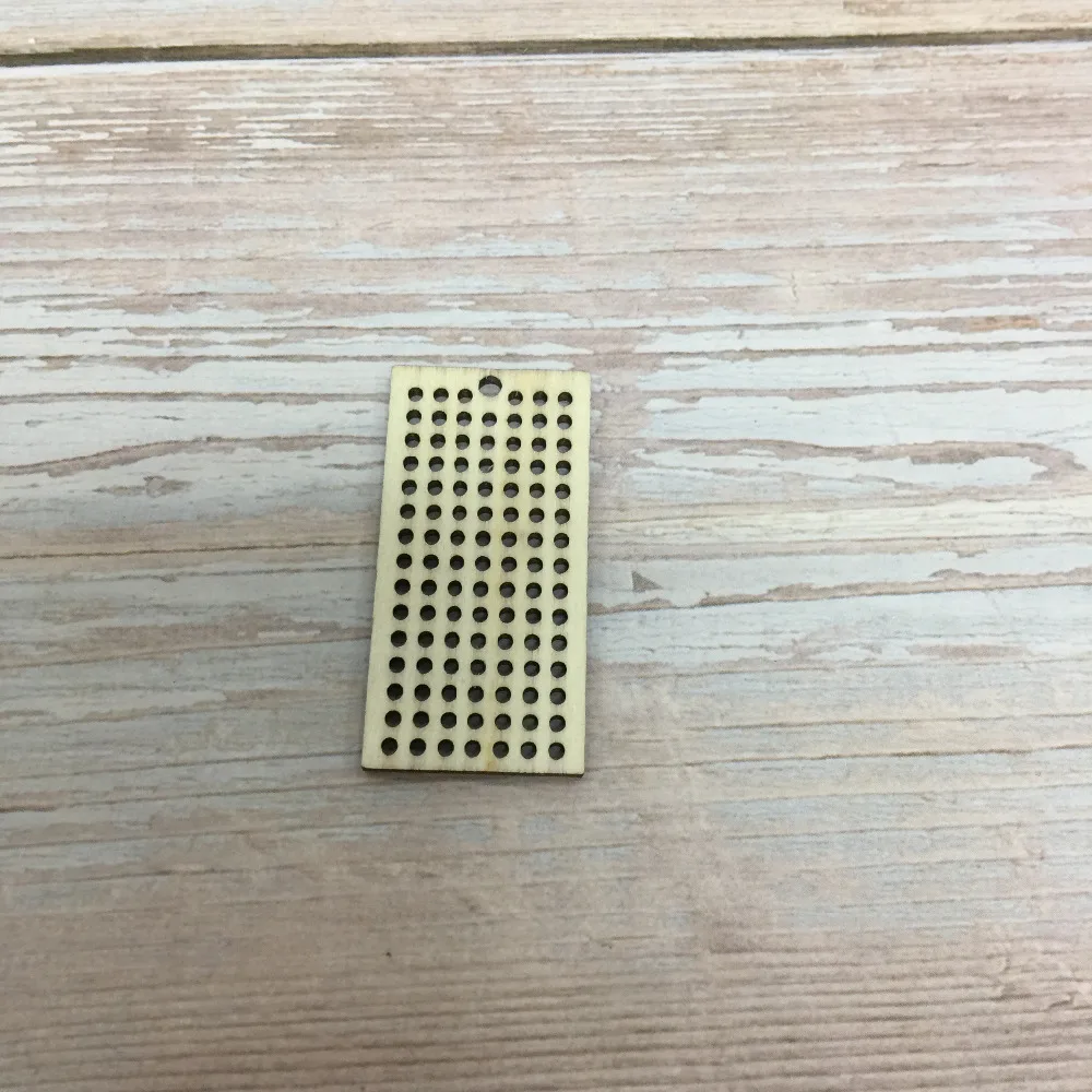 sale laser cut rectangle cross stitch pendant 5025mm (5)