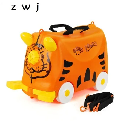 

Children Travel Boarding box Luggage Trolley Bag Suitcase Scooter Boys Ride Travel Suitcase Kid Gift