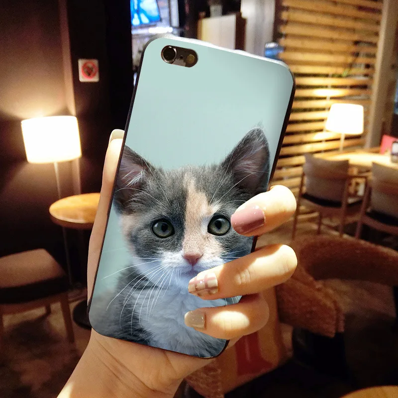 Чехол MaiYaCa для iPhone 8 забавный рисунок котенка мягкие Аксессуары телефонов чехол 7 6