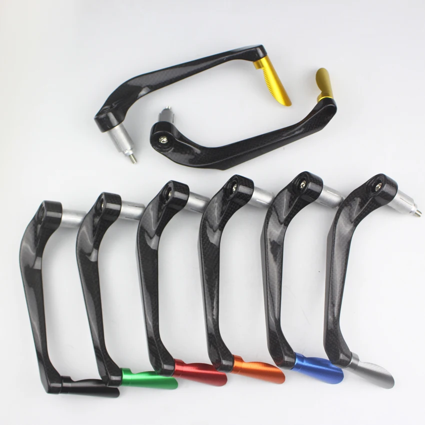

Carbon fiber+Aluminum Motorcycle hand Protect Guard System Brake Clutch Levers Protector Falling Protection For Honda Suzuki KTM