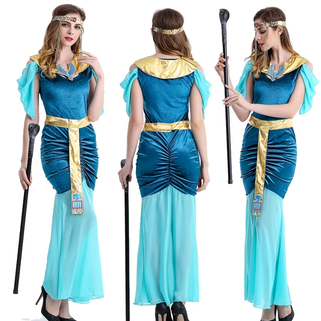 Halloween Matriarch Egypt Cleopatra Cosplay Costume Woman Clothes