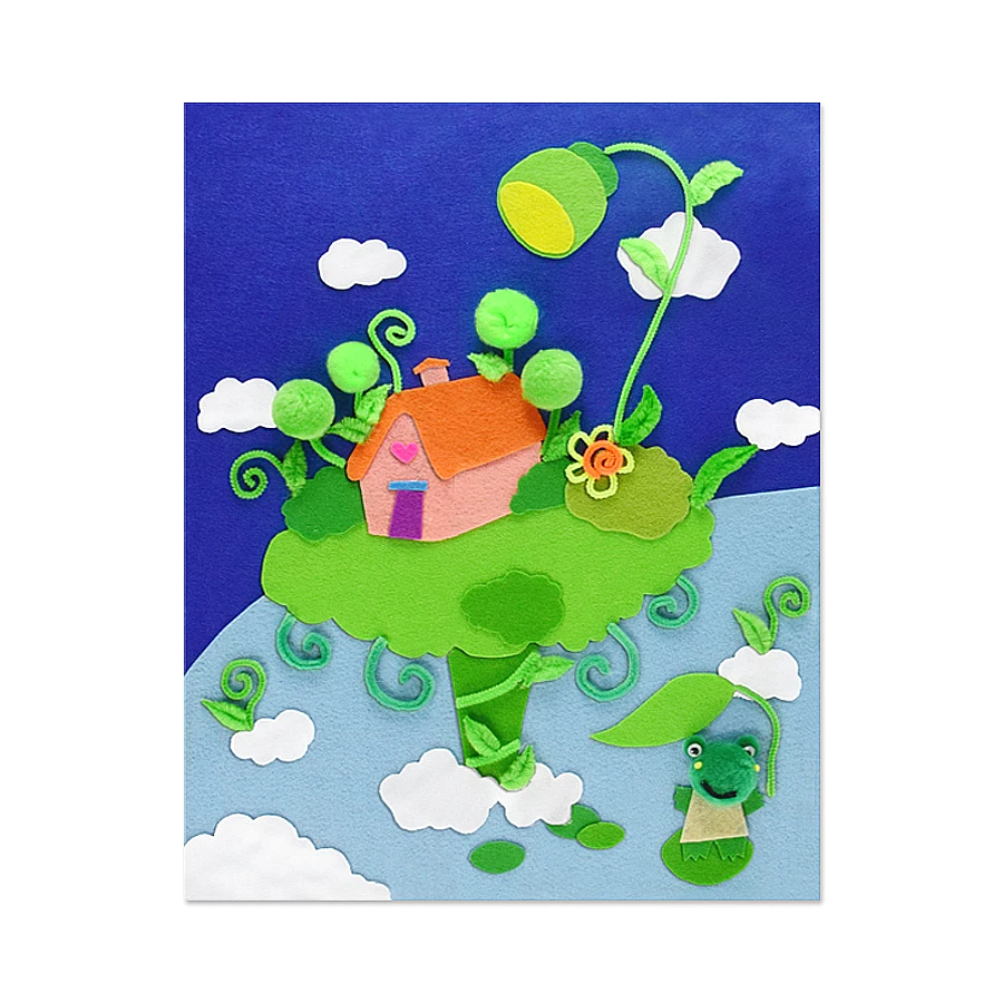 DIY C Книги по искусству Ун 45x36 см ручной нетканый материал Стикеры 3d головоломки Забавные Книги по искусству и ремесла игры Рано Развивающие игрушки для детей