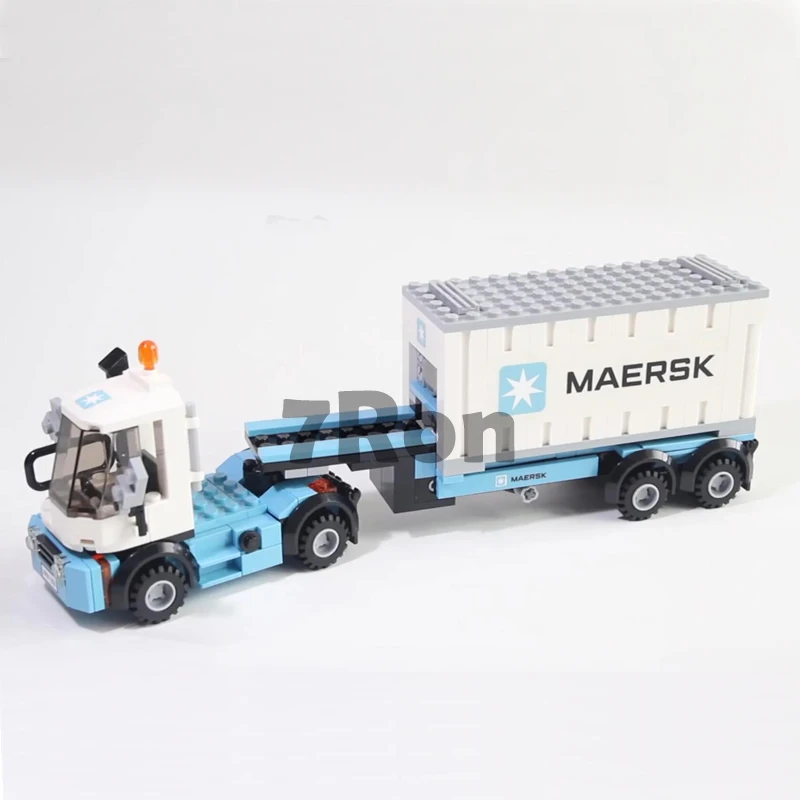 Модель строительные игрушки 21006 серия город поезд maersk совместимы с блоки лего 10219