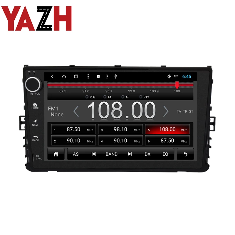 Sale YAZH Android 9.0 Auto Radio car Stereo For Polo/ Magotan 9.0 inch Universal Head Unit central Multimedia system no dvd player 5