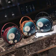 Amorvivi маленькая круглая сумка через плечо простая модная сумка Повседневная дикая Мини Круглая сумка студенческая сумка для мобильного телефона