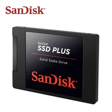 Твердотельный накопитель sandisk SSD PLUS, 120 ГБ, 240 ГБ, 480 ГБ, 520 м/с, Внутренний твердотельный диск, жесткий диск SATA3 2,5 для ноутбуков, настольных ПК