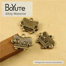 BoYuTe (100 unids/lote) 17*14MM antiguo bronce plateado sofá encantos colgantes de moda Diy materiales de joyería Accesorios