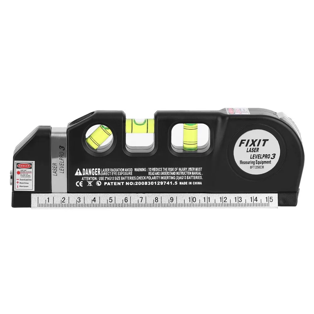 

ACEHE 2018 Accurate Laser Level Cross Projects Horizontal Vertical Laser Light Beam Level Laser with Measure Tape Multipurpose