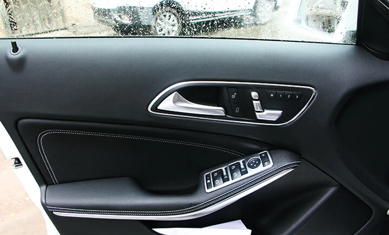 font b Car b font Seat Adjust Button Cover 8pcs ABS For Benz A Class