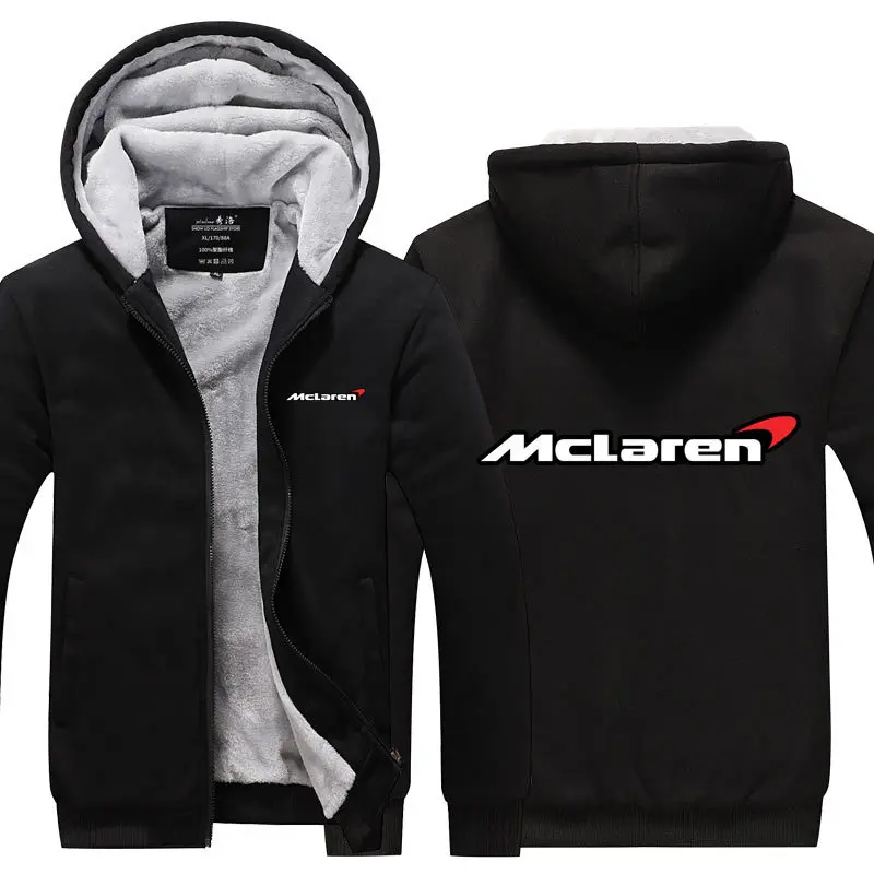 New Autumn Winter men Sweatshirt Thicken Mclaren coat zipper Sweatshirt Casual Tracksuit fashion new style