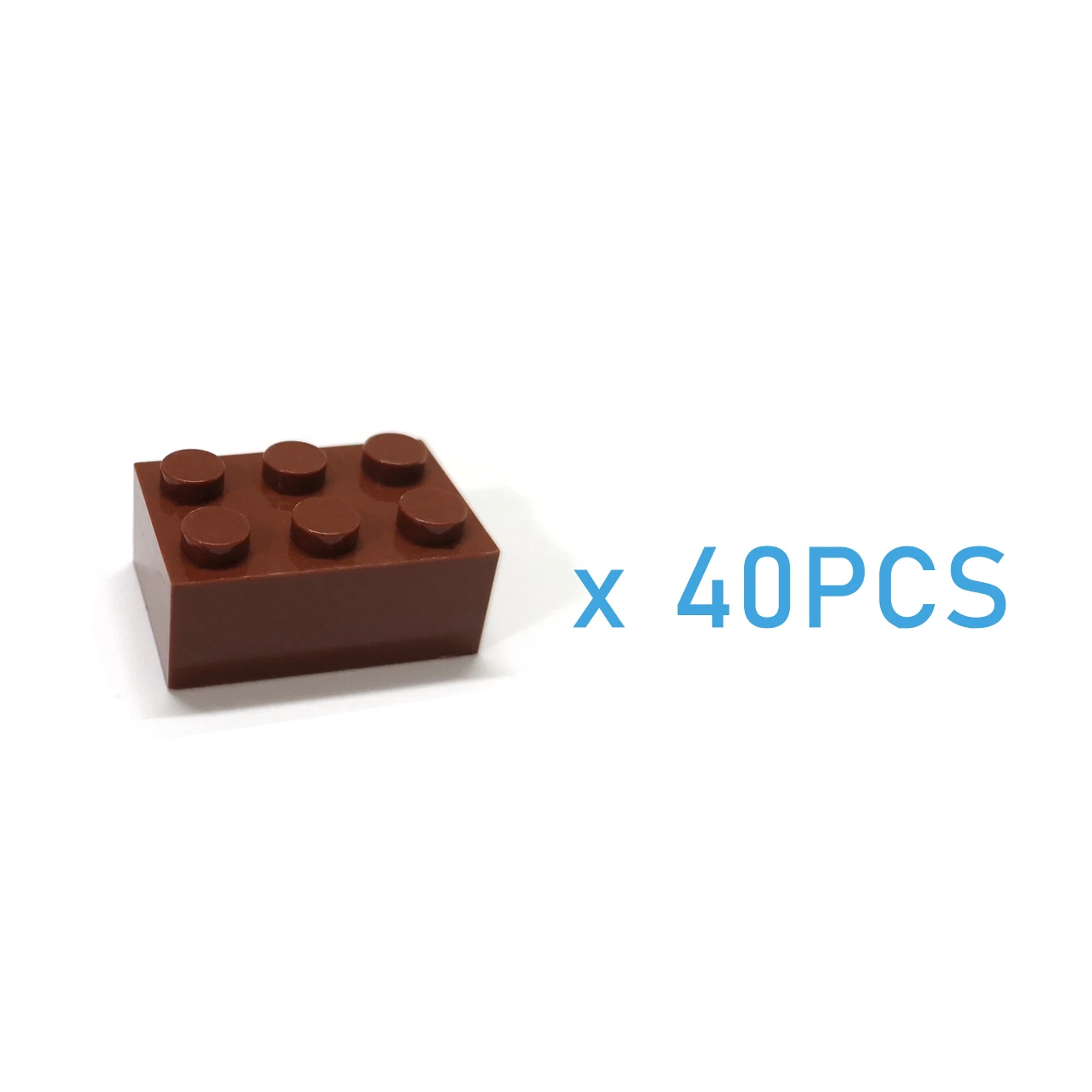 40pcs Thick 2x3 DIY Building Blocks Figures Bricks Dots Educational Creative Size Compatible With 3002 Plastic Toys for Children 2