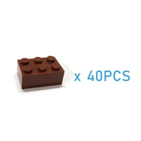 40pcs Thick 2x3 DIY Building Blocks Figures Bricks Dots Educational Creative Size Compatible With 3002 Plastic Toys for Children 2