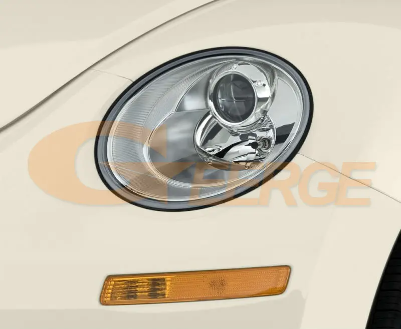 Для VW Volkswagen Жук 2006 2007 2008 2009 2010 отличное ультра-яркая подсветка с холодным катодом(CCFL) Ангельские глазки комплект Halo Кольцо