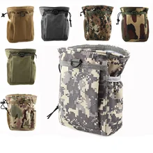 New Small Capacity Waist Molle Military Tactical Airsoft Paintball Hunting Folding Mag Recovery Dump Pouch