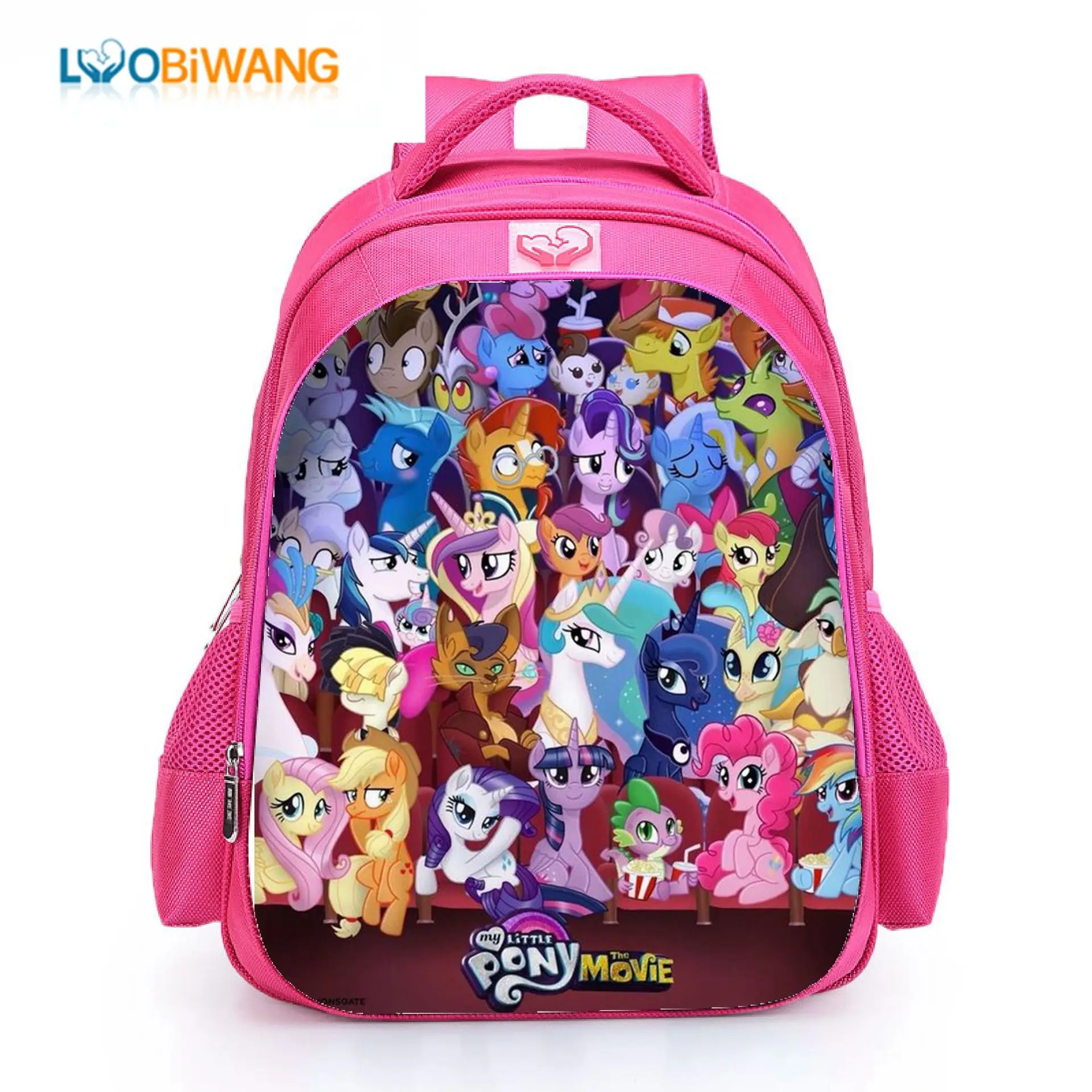 Новинка, рюкзаки с изображением героев мультфильма «Мой Маленький Пони», милые школьные рюкзаки с изображением единорога для маленьких девочек, сумки для книг с большой вместительностью