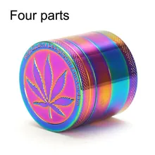 Colorful Leaf Grinder Shredder Mini Herb Herbal Grinder Tobacco Smoke Smoking Pipe Accessories Metal Crusher Hand Muller