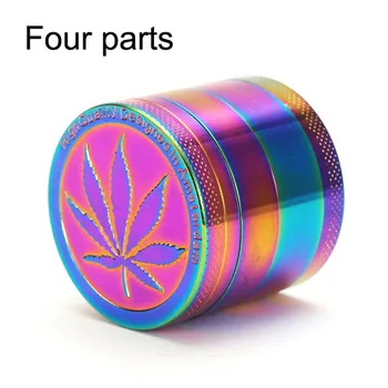 

Colorful Leaf Grinder Shredder Mini Herb Herbal Grinder Tobacco Smoke Smoking Pipe Accessories Metal Crusher Hand Muller