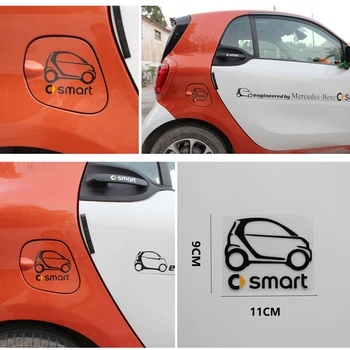 

For Smart 450 451 453 Forfour Fortwo Car Decoration Pull Flower Sticker Reflective Fuel Tank Cap Sticker Car Styling Car Sticker