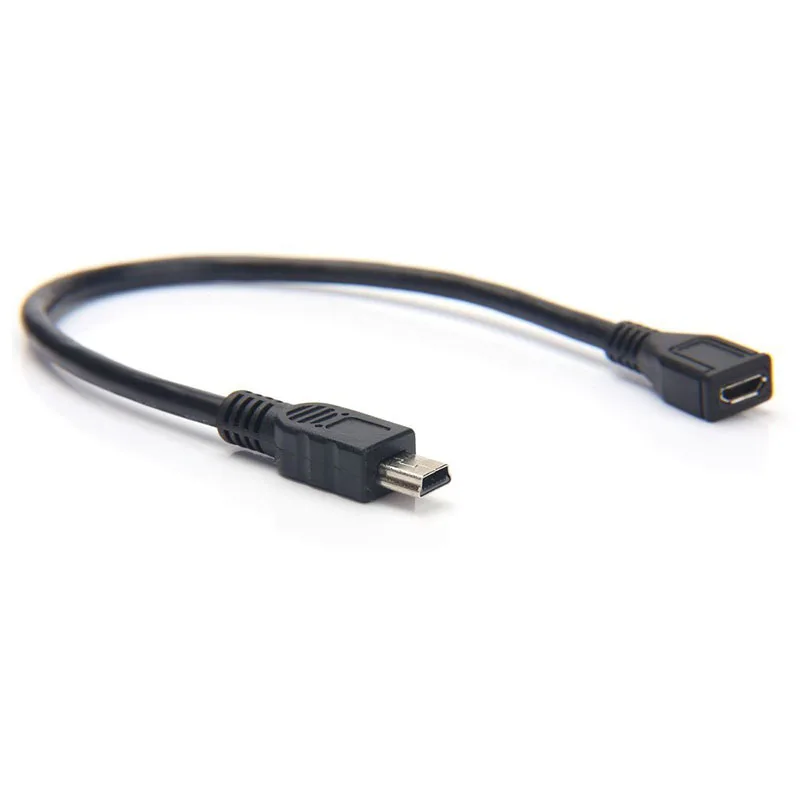 

0.25M USB 2.0 Mini 5-Pin Male to Micro Female Adapter Cable EM88