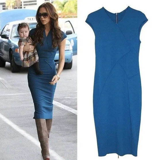 bodycon below knee dress