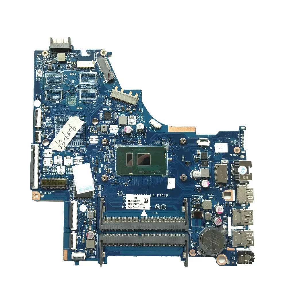 

FOR HP 250 G6 15-BS Series Laptop Motherboard 924750-601 CSL50/CSL52 LA-E791P With SR2UW i3-6006u DDR4 MB 100% Tested Fast Ship