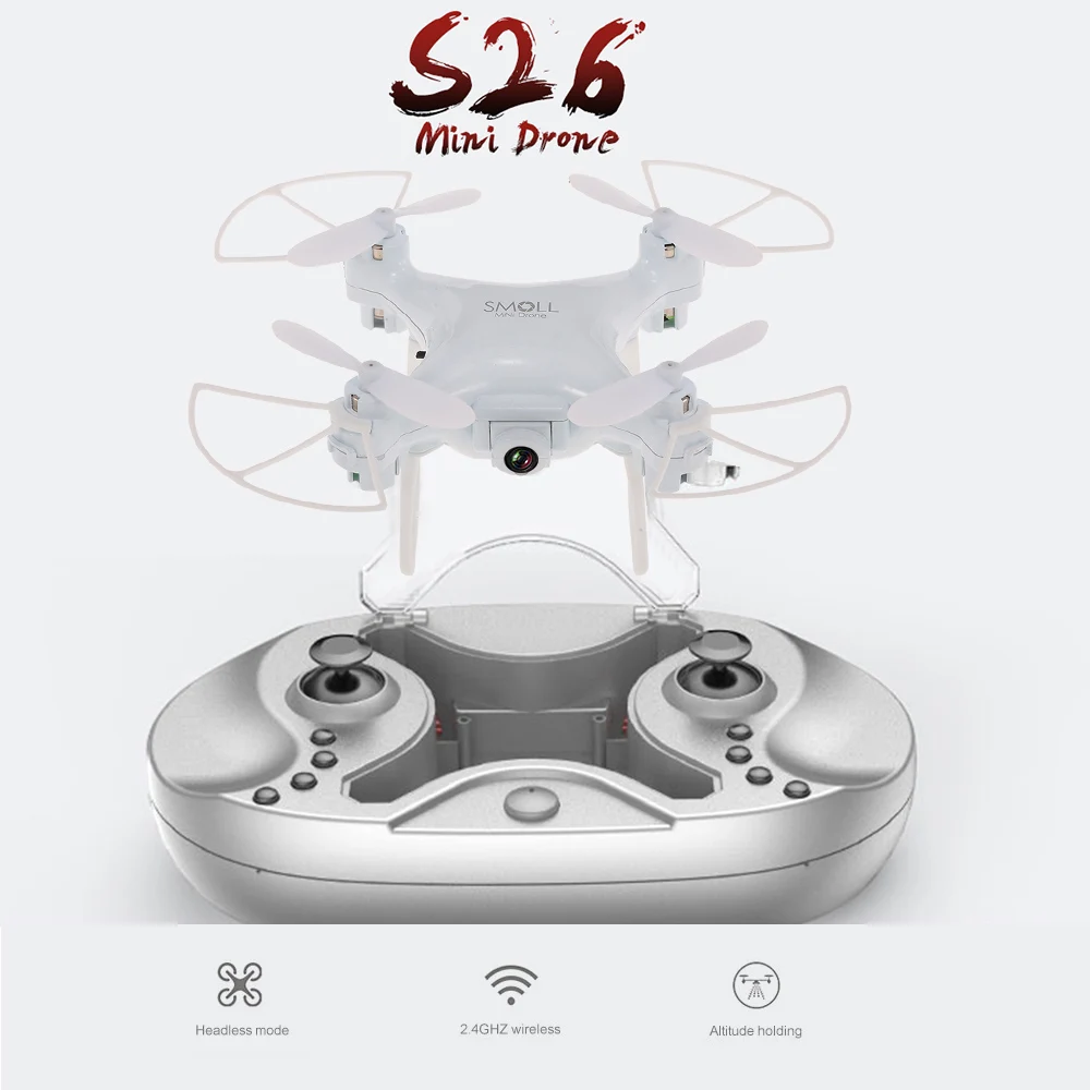 

S26 RC Drone 2.4G 720P Camera WIFI FPV Mini Dron Altitude Hold Voice Control RC Quadcopter Kids RC Toys vs X12 E58