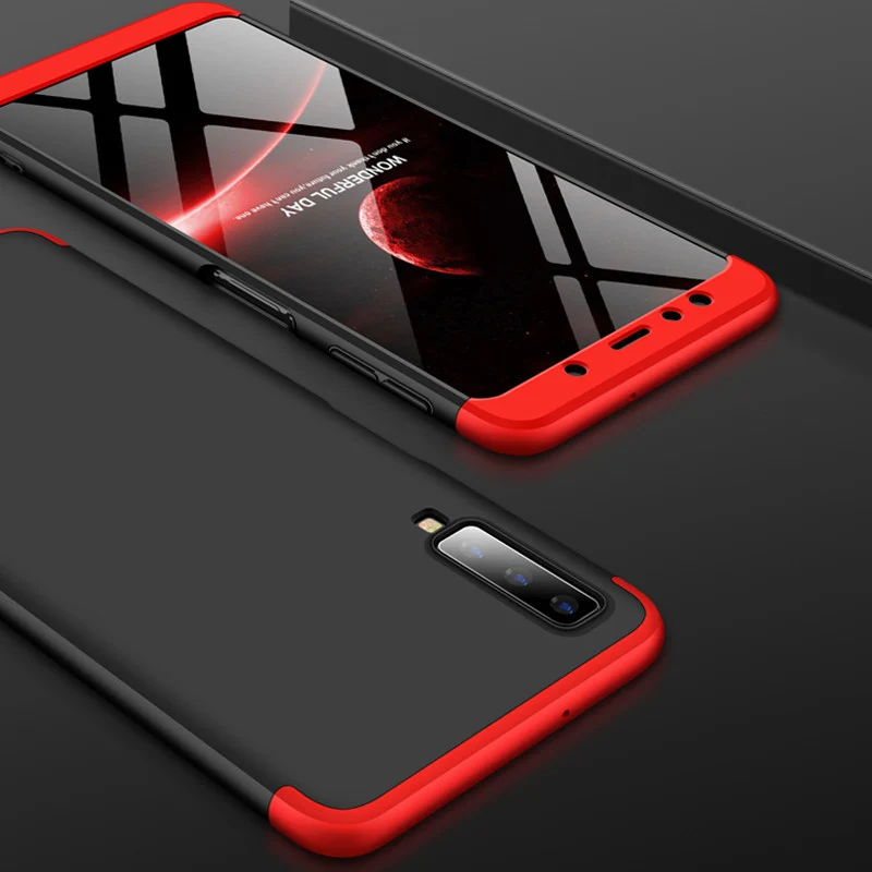 360 Degree Full Cover Case for Samsung Galaxy S8 S9 Plus S7 Edge Note 8 9 3in1 Matte Case for Samsung A5 2017 A3 A7 A6 A8 2018