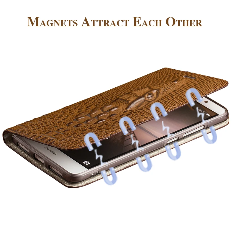 

Brand mobile phone case for Sony Xperia a2 handmade crocodile head flip phone case mobile phone protection case wangcangli