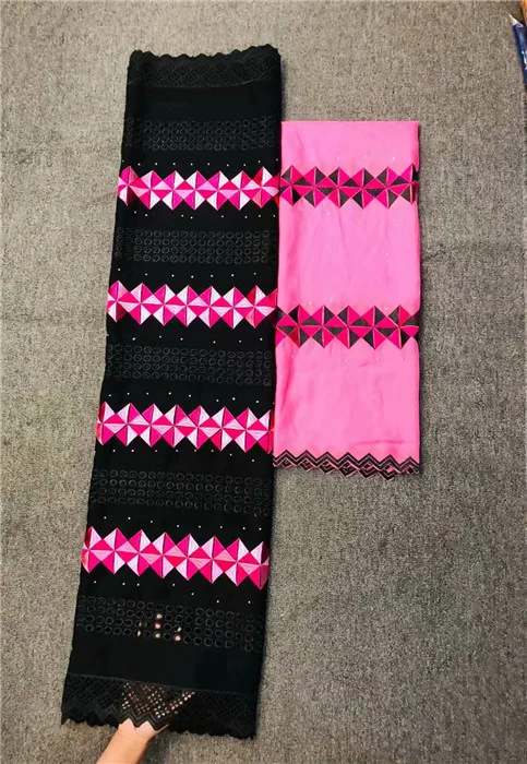 

Excellent apparel cloth embroidery African cotton lace fabric Swiss voile lace material for dress NCV6(5y+2y)
