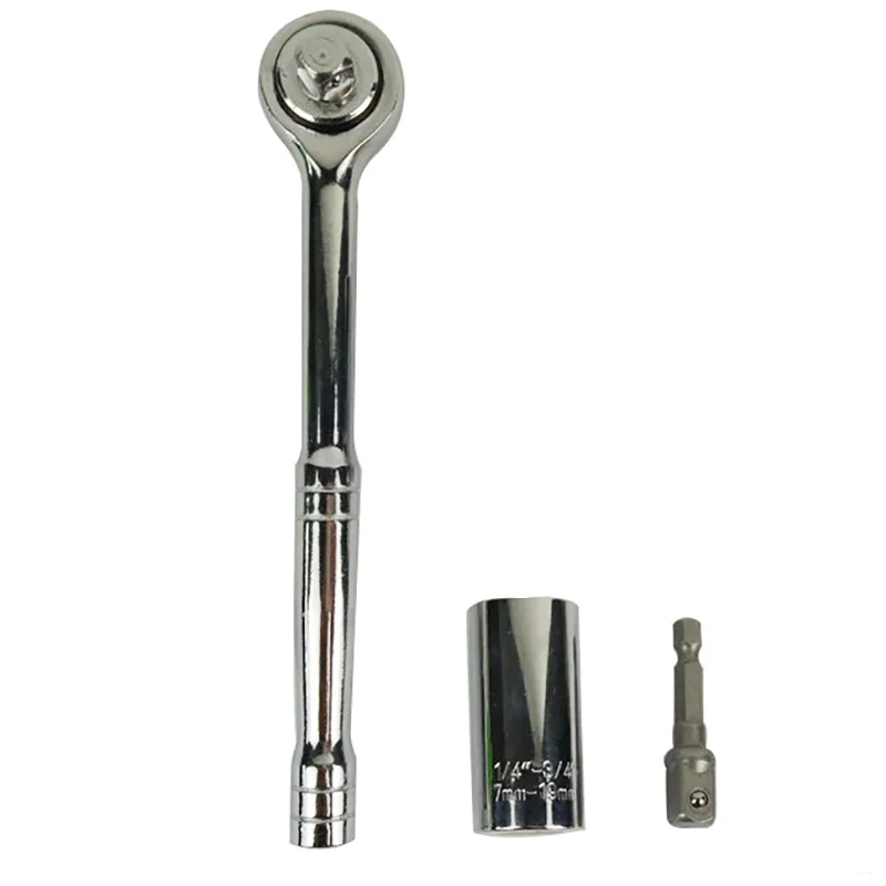 

Torque wrench Socket Wrench Head 3/8" 7-19mm Power Drill Adapter Car Universal Sleeve Ratchet Wrench Hand Tools