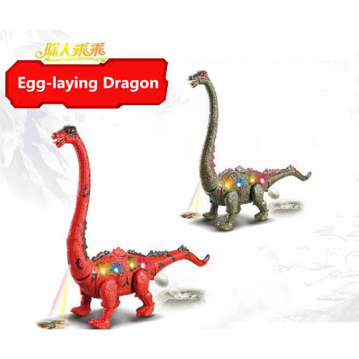 Children Toys Electric Walking Dinosaur Toy Long Neck Lay Eggs Projection Lights Roar Sounds Kids Christmas Birthday Gifts