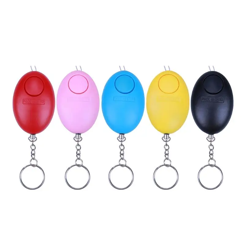 

Egg Shaped Personal Alarm Key Chain Panic Rape Attack Safety Security Alarm Keyring Pocket High db Outdoor Emergency Tools