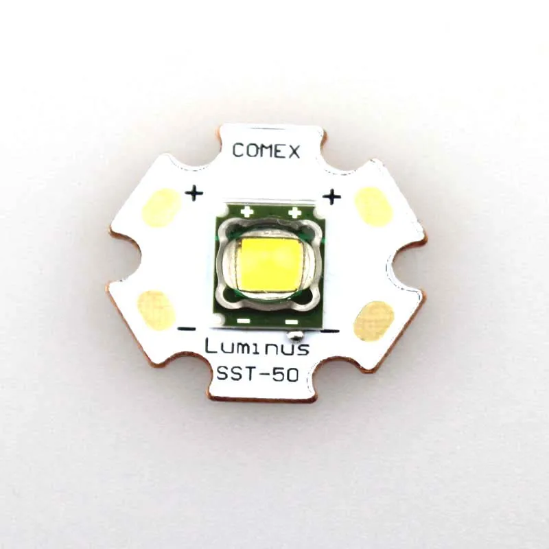 Luminus 15 Вт SST-50 6500K светодиодный излучатель с 21 мм медной звездой