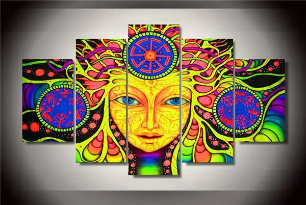 

Hd Printed Psychedelic Mandala Abstract Painting On Canvas Room Decoration Print Poster Picture Canvas Free Shipping/Ny-2728 Yes