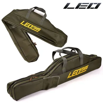 

LEO Army Green Foldable Pot-Fish Fishing Bag 1M/1.5M Long Fishing Tackle Soft Bag Oxford cloth Easy to carry
